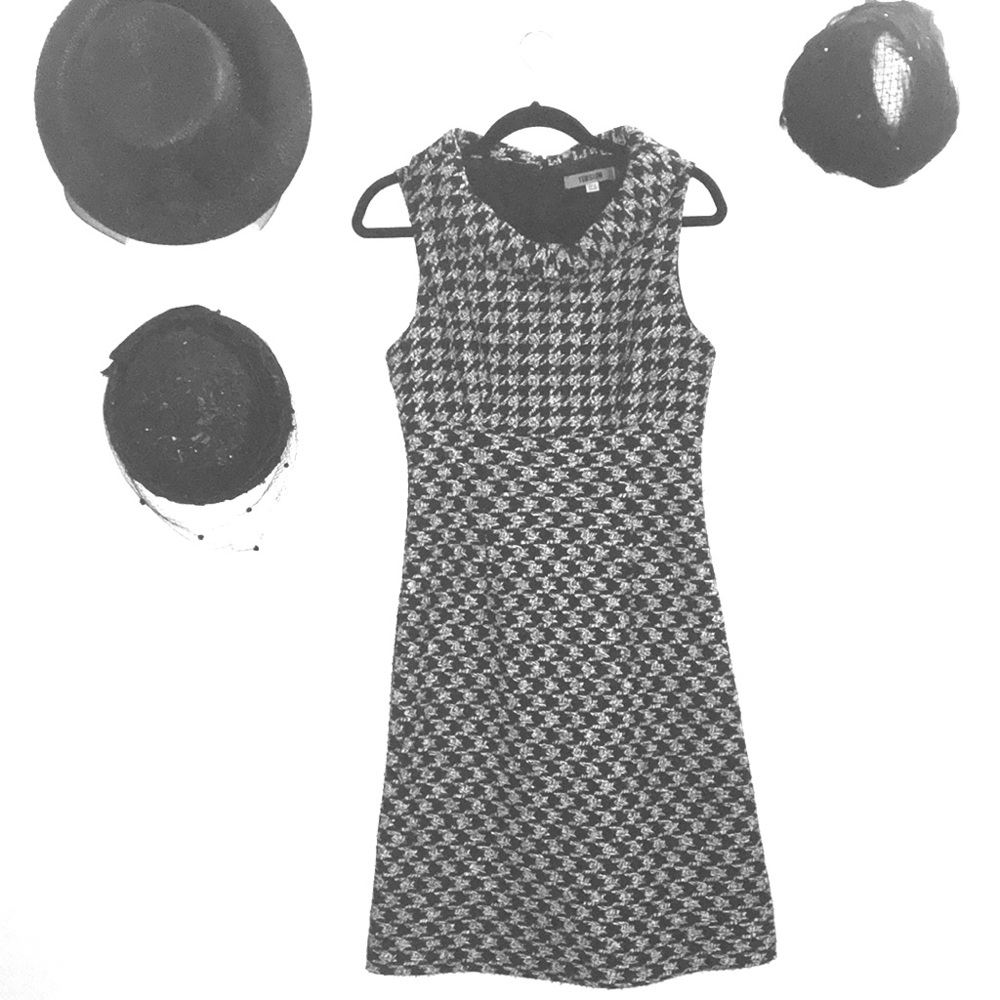 Herringbone weave dress